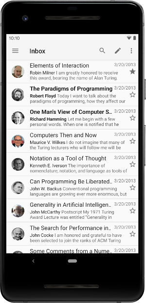 screenshot of K-9 Mail